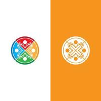 Community, network and social icon vector