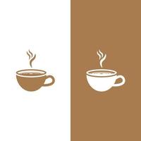 Coffee cup logo template vector