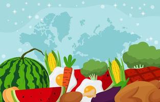 World Food Day Background vector