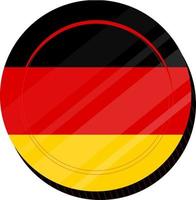 German Flag vector hand drawn flag,EUR hand drawn flag