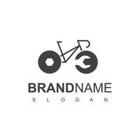 Service Center Of Bicycle Logo Design Template vector