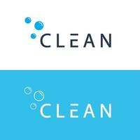 Clean Logo Design Template Suitable For Cleaning Service, House Keeping And Laundry vector