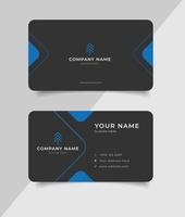 simple business name card template vector