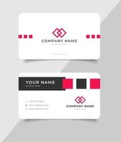 simple business name card template vector