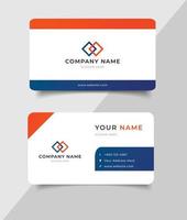 simple business name card template vector