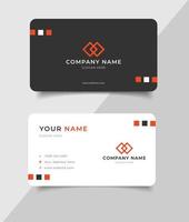 simple business name card template vector