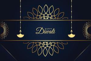 happy diwali background vector