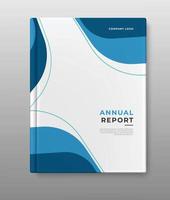 annual report geometric cover template vector