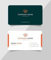 plantilla de tarjeta de nombre comercial simple vector