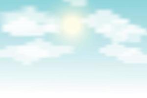 cloud and sun background vector