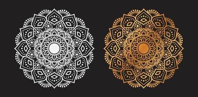 Luxury Golden Ornamental Mandala Background Vector Design. decorative mandala for tattoo, Mehndi, Islamic Pattern, Ornament, Art, henna, Indian Pattern, print, poster, cover, brochure, flyer, banner