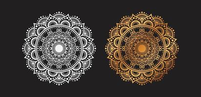 Luxury Golden Ornamental Mandala Background Vector Design. decorative mandala for tattoo, Mehndi, Islamic Pattern, Ornament, Art, henna, Indian Pattern, print, poster, cover, brochure, flyer, banner