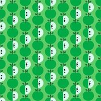 Green apple geometric shape seamless pattern background vector