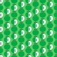 Green apple geometric shape seamless pattern background vector