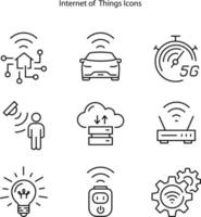 internet of things icon isolated on white background from internet of things collection. internet of things icon trendy and modern internet of things symbol for logo, web, app, UI. vector