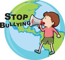 Stop bullying banner concept vector