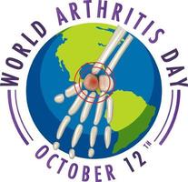 World Arthritis Day Poster Design vector