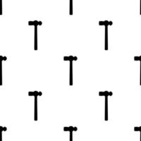 Seamless pattern with hammer icon. Repair symbols. Vector illustration for design, web, wrapping paper, fabric, wallpaper.
