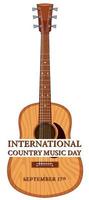 International Country Music Day vector