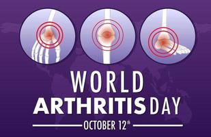 World Arthritis Day Poster Design vector