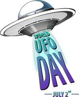 World UFO Day Poster Design vector