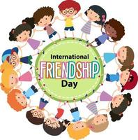 International Friendship Day banner design vector