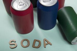 colorful aluminum soda can photo