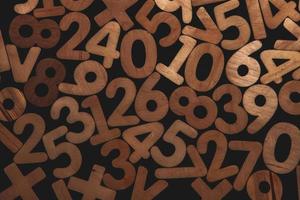 Background or texture of numbers. Finance data concept. Mathematic. Seamless pattern with numbers. Finance concept. photo