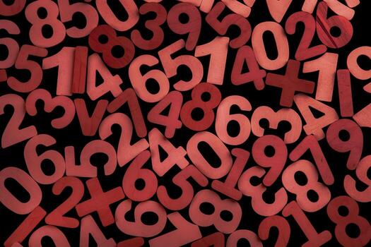 Background or texture of numbers. Finance data concept. Mathematic. Seamless pattern with numbers. Finance concept. photo