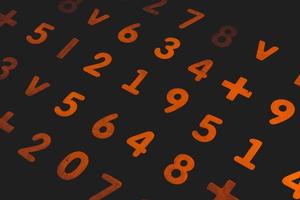 Background or texture of numbers. Finance data concept. Mathematic. Seamless pattern with numbers. Finance concept. photo