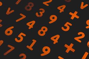 Background or texture of numbers. Finance data concept. Mathematic. Seamless pattern with numbers. Finance concept. photo