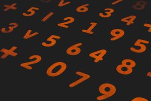 Background or texture of numbers. Finance data concept. Mathematic. Seamless pattern with numbers. Finance concept. photo
