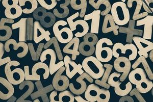 Background or texture of numbers. Finance data concept. Mathematic. Seamless pattern with numbers. Finance concept. photo
