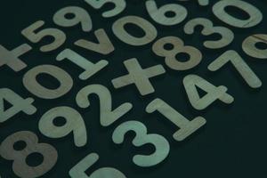 Background or texture of numbers. Finance data concept. Mathematic. Seamless pattern with numbers. Finance concept. photo
