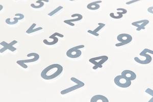 Background or texture of numbers. Finance data concept. Mathematic. Seamless pattern with numbers. Finance concept. photo