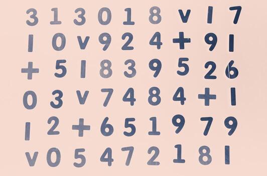 fondo o textura de números. concepto de datos financieros. matemático patrón sin costuras con números. concepto de finanzas foto