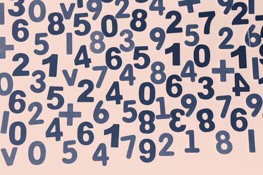 Background or texture of numbers. Finance data concept. Mathematic. Seamless pattern with numbers. Finance concept. photo