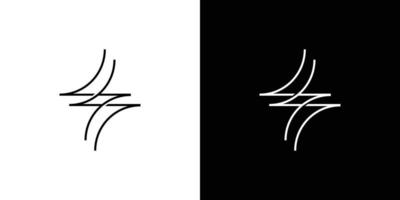 Simple and modern letter SS initials logo design vector