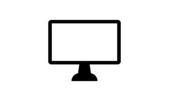 monitor de pantalla logo diseño vector ilustración.