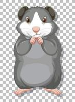 Hamster in cartoon style vector