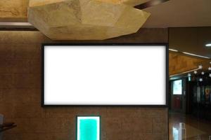 underground shopping mall advertising mock up photo