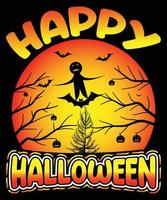 Happy Halloween T Shirt Design Vector