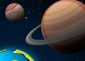 Outer space background wallpaper vector