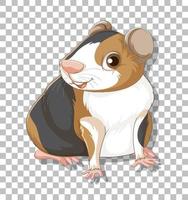 Hamster in cartoon style vector