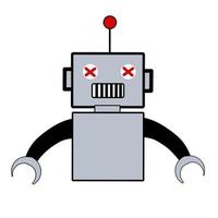 ilustración vectorial gráfico de icono robot vector