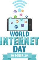 World Internet Day Banner Design vector