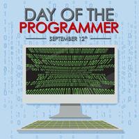 The Day of the Programmer Poster vector