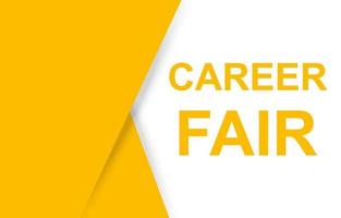 Career fair banner vector with copy space for business, marketing, flyers, banners, presentations and posters. illustration