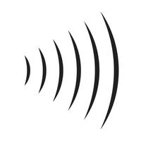 sound radio wave icon vector wifi sound signal connection for graphic design, logo, website, social media, mobile app, UI illustration