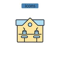 Bar icons  symbol vector elements for infographic web